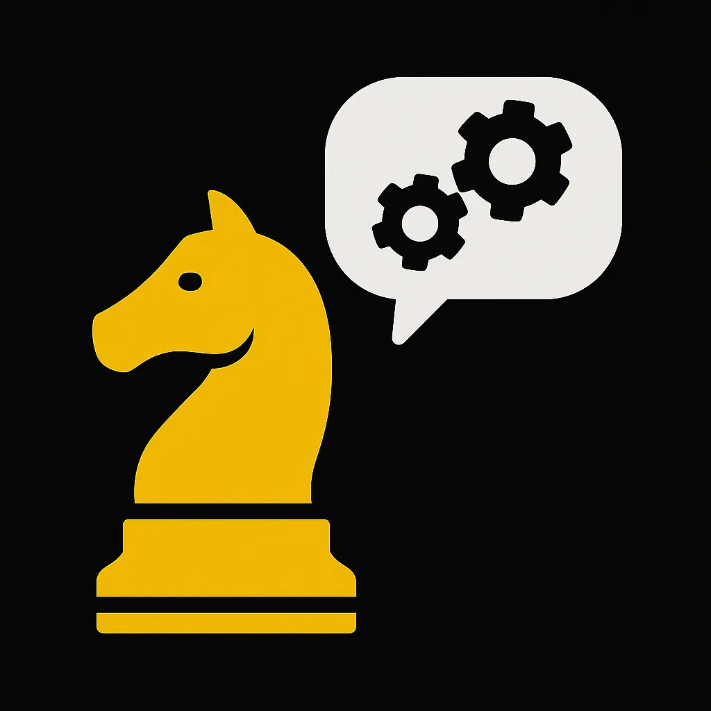 Symbolbild für Strategie und Beratung im digitalen Marketing – Schachfigur als Zeichen für Planung und Entscheidungsstärke im Stil der Apalion AG