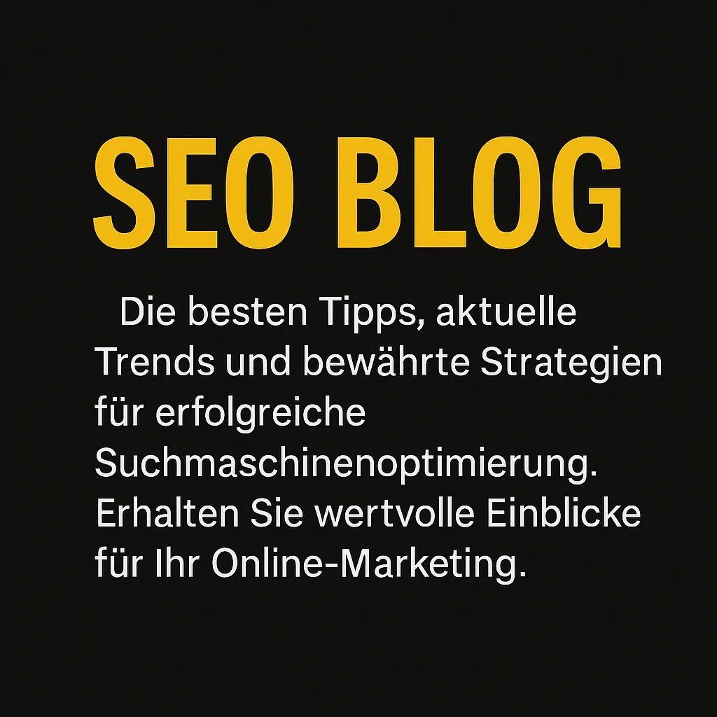 SEO Blog mit Tipps und Strategien für bessere Rankings in Schwarz-Gelb